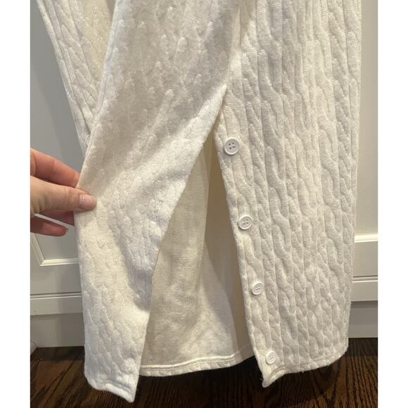 Blank maxi sweater dress Sz. XL rayon ivory NWT - Picture 4 of 7